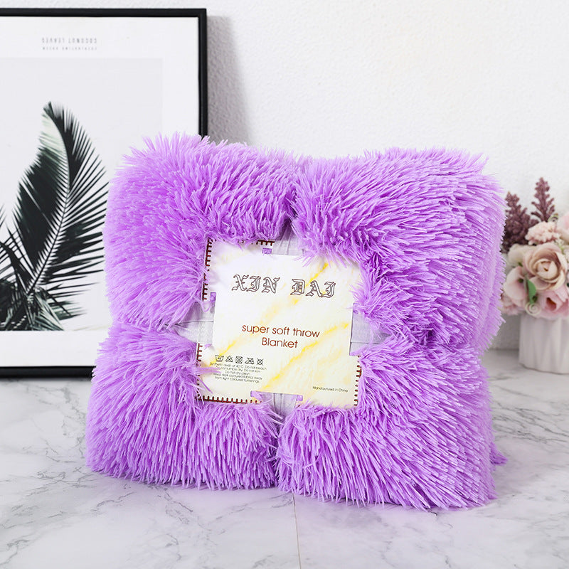 Double-side Velvet Blanket Autumn And Winter Velvet Pillow Cover
