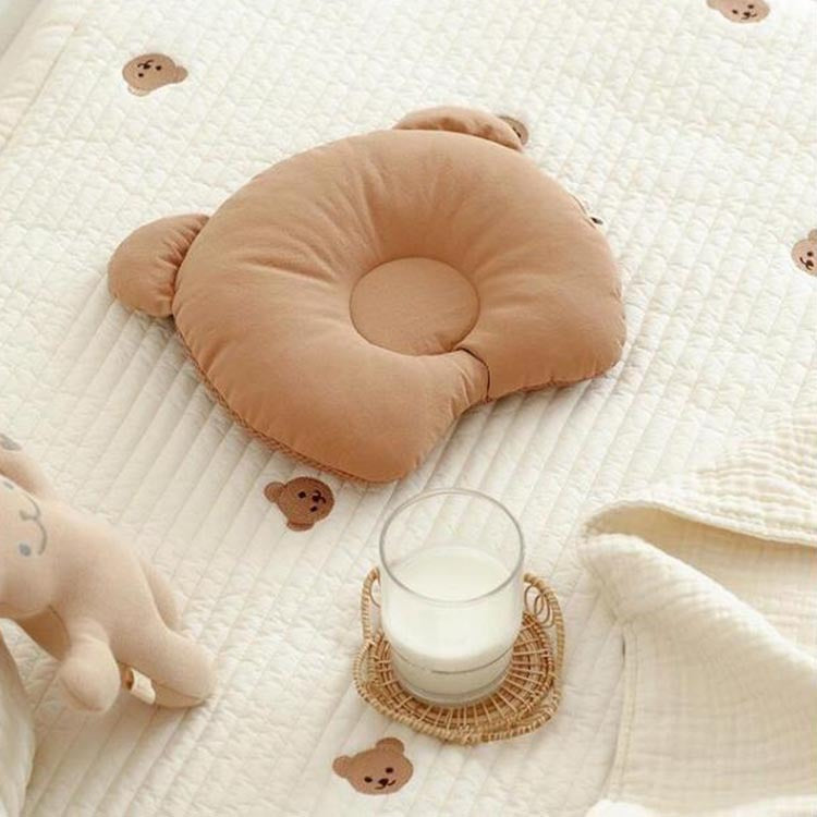 Baby Bear Ear Pillow Baby Correct Head Shape Breathable Headrest