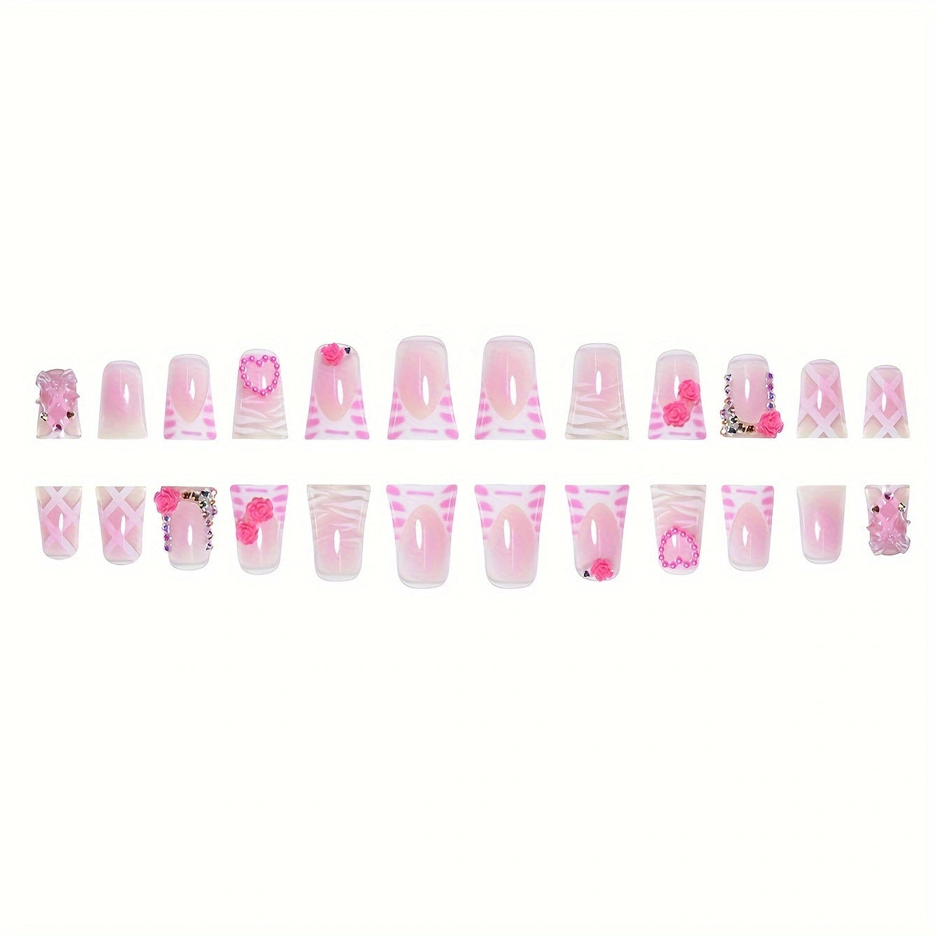 Women's Diamond In The Debris Flower Nail Art