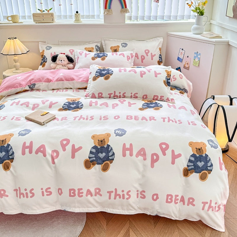 Household Pure Cotton Fashion Minimalist Bed Sheets