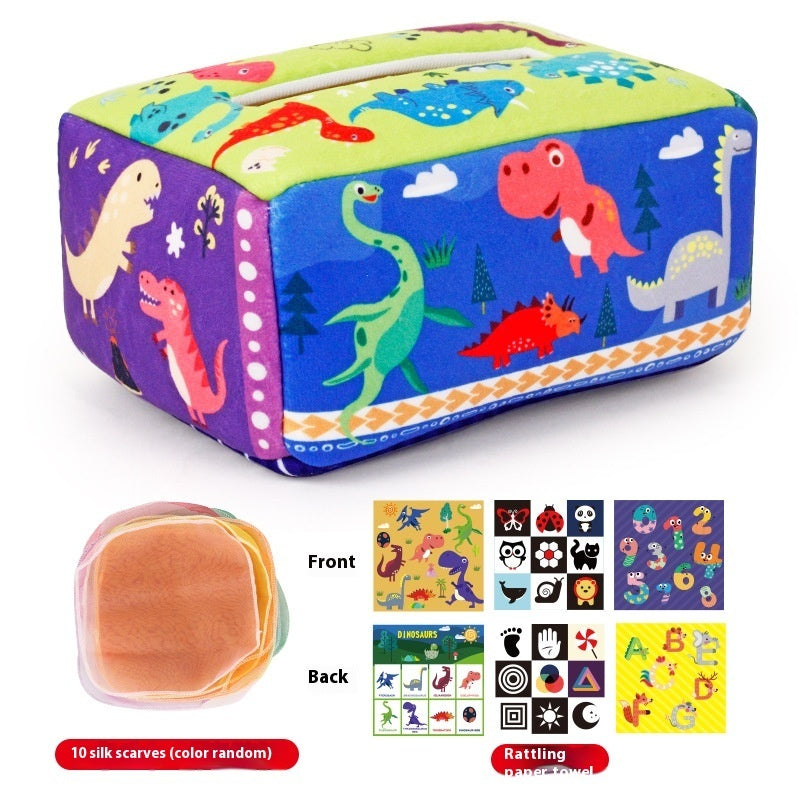 Children's Drawstring Paper Towel Box Toy Baby Fabric Drawstring