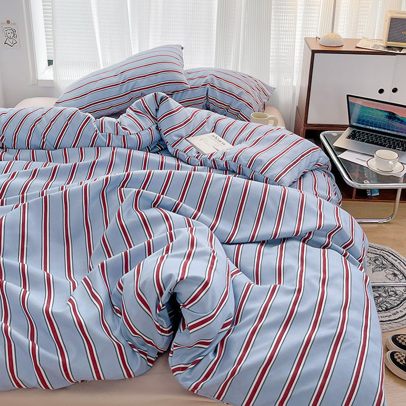 Korean Ins Modern Minimalist Duvet Cover Three Or Four Piece Suit