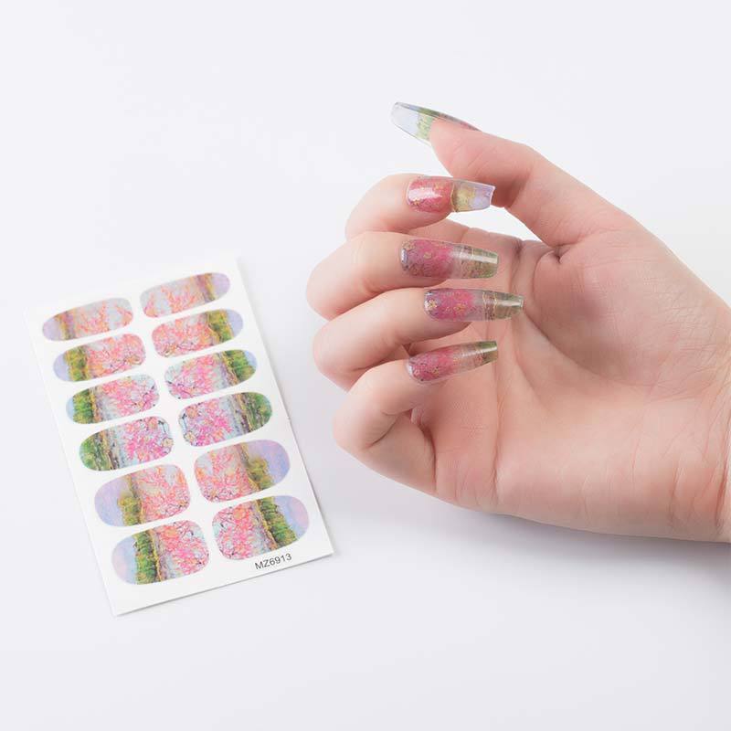 Nail Sticker European And American Oil Painting Art