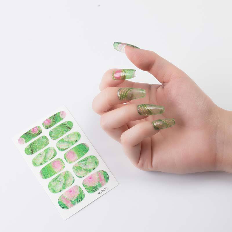 Nail Sticker European And American Oil Painting Art