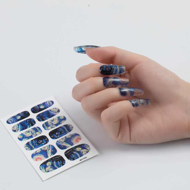 Nail Sticker European And American Oil Painting Art