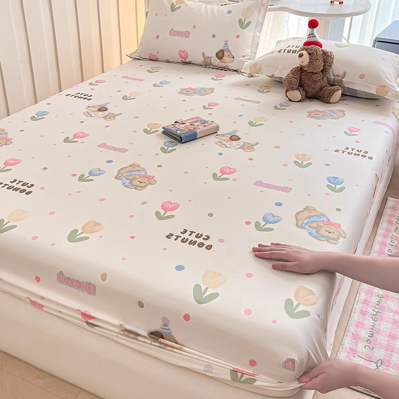 Cartoon Pure Cotton Fitted Sheet One-piece