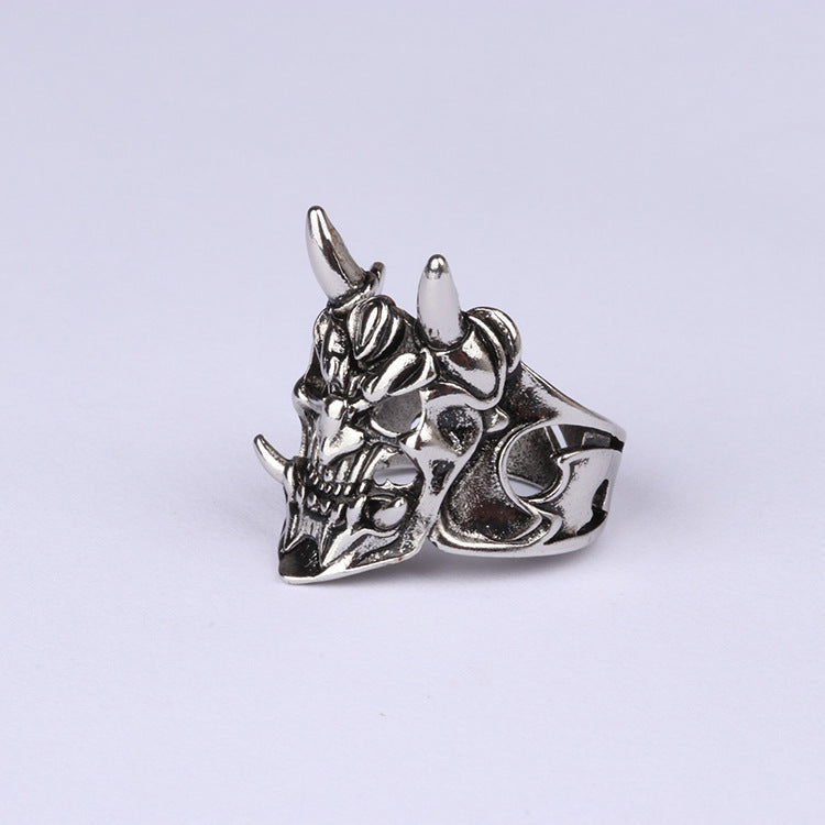 Antique Alloy Plating Ring Skull Jewelry